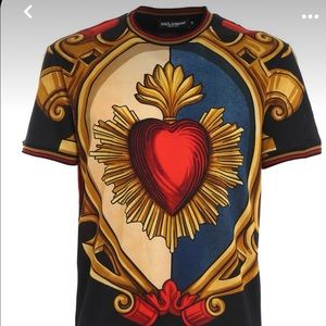 Dolce & Gabbana Baroque Heart Tee